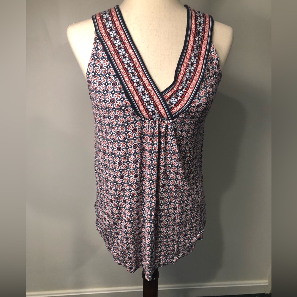 Max studio medium print sleeveless top